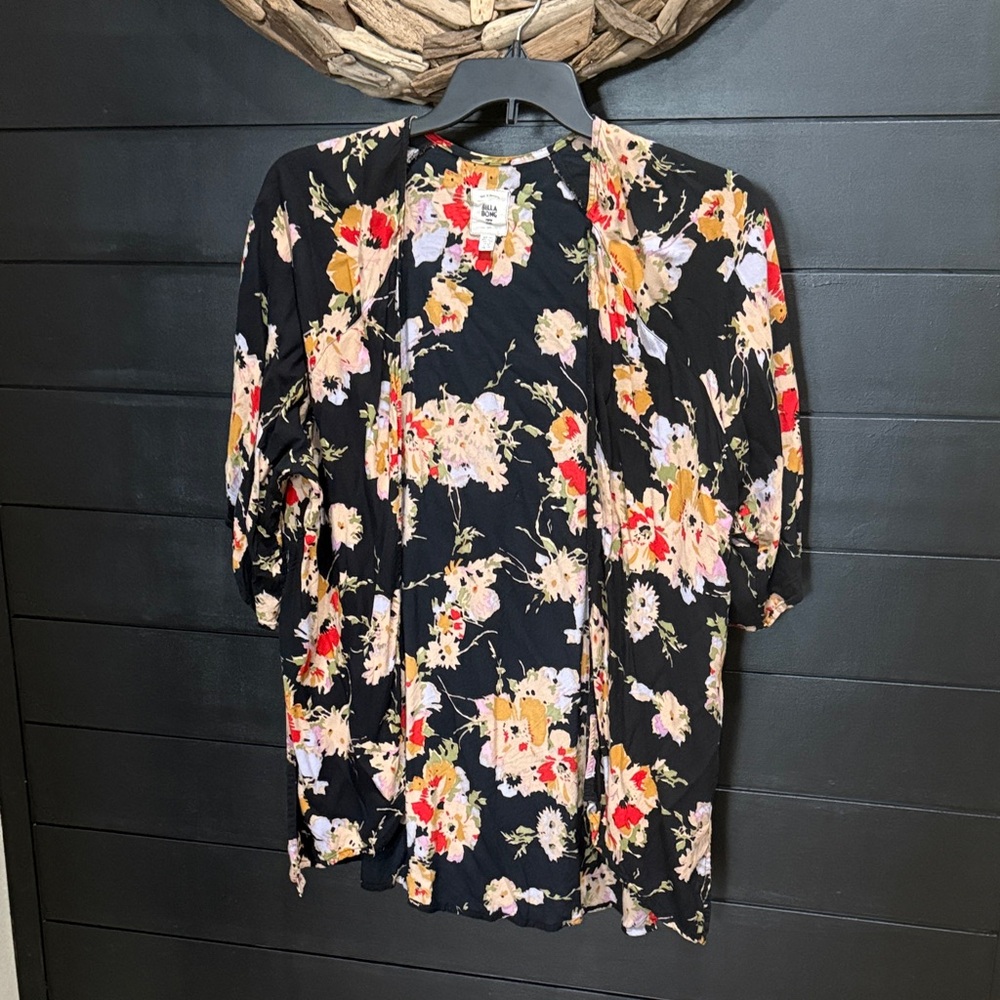Billabong XS Floral Kimono Cardigan